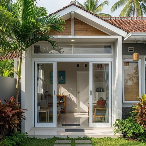 Model Rumah Mungil 2 Kamar Anti Sumpek (AI)