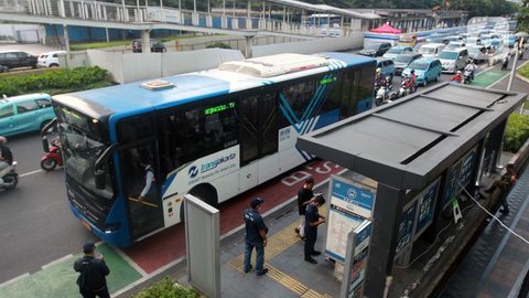 Bus TransJakarta. (Dok. Istimewa)
