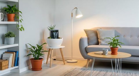 8 Ide Ruang Tamu Kecil dengan Air Terjun Mini Indoor yang Menenangkan, Bikin Suasana Rumah Lebih Adem dan Elegan (Foto: Gemini AI)