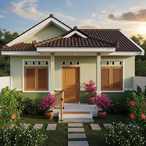 Model Rumah Kecil untuk Lansia. (Foto: AI)
