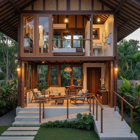 Model Rumah Kecil untuk Lansia. (Foto: AI)