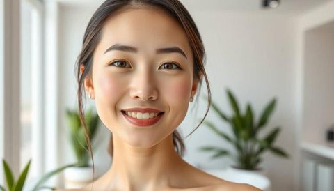 tips wajah glowing alami Ilustrasi dibuat AI
