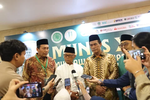 Menteri Pertanian Andi Amran Sulaiman saat menghadiri Munas XI Majelis Ulama Indonesia (MUI) 2025
