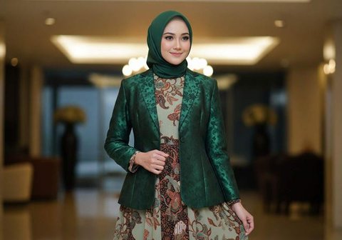 Model Outer Batik Sutra Syar'i/Gemini AI