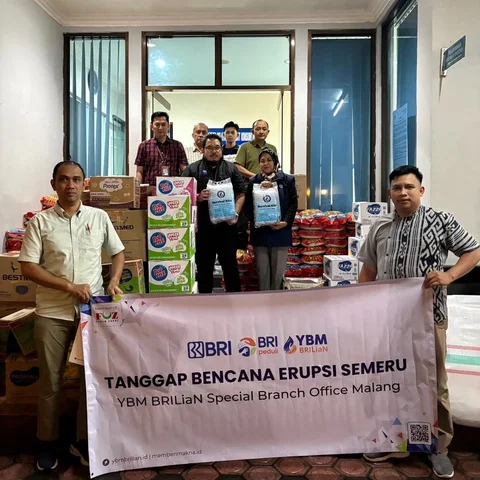 BRI Peduli Salurkan Bantuan bagi Warga Terdampak Erupsi Semeru