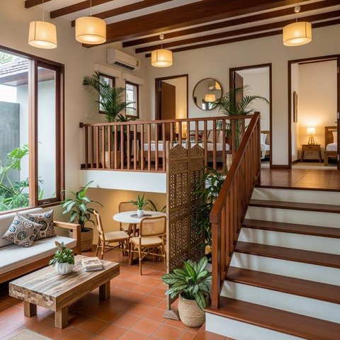 Desain Rumah Kecil Tapi Tetap Muat Tiga Kamar. (Foto: AI)