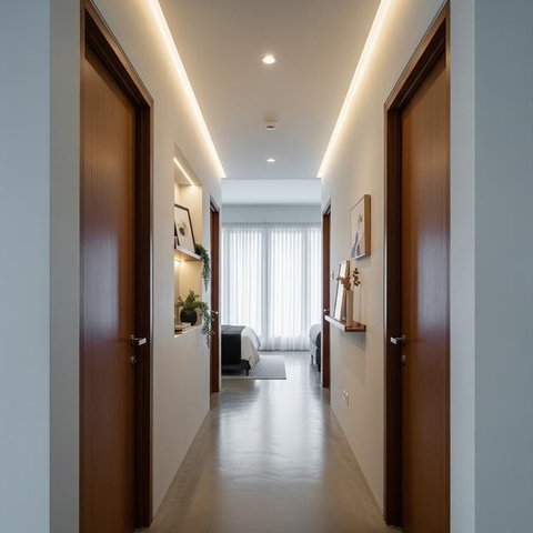 Desain Rumah Kecil Tapi Tetap Muat Tiga Kamar. (Foto: AI)