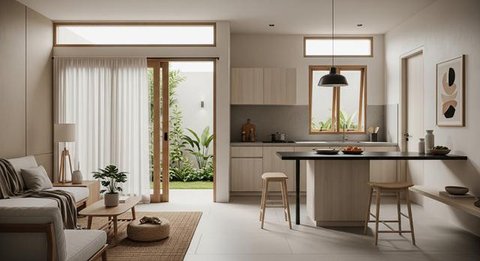 7 Desain Rumah Kecil Tapi Nyaman untuk Tinggal Sendiri Tahun 2025, Cocok untuk Hidup Praktis dan Tetap Estetik (Foto: Gemini AI)