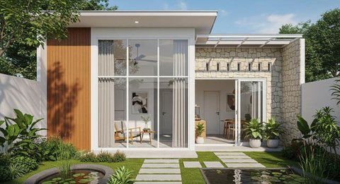 7 Desain Rumah Kecil Tapi Nyaman untuk Tinggal Sendiri Tahun 2025, Cocok untuk Hidup Praktis dan Tetap Estetik (Foto: Gemini AI)