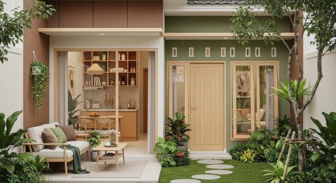 7 Desain Rumah Kecil Tapi Nyaman untuk Tinggal Sendiri Tahun 2025, Cocok untuk Hidup Praktis dan Tetap Estetik (Foto: Gemini AI)