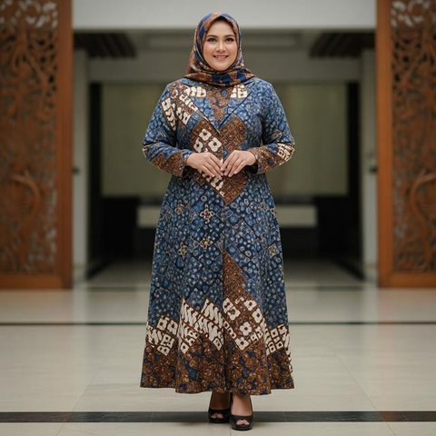Model Gamis Batik Blazer Syari Size Besar/Gemini AI