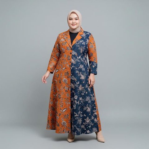 Model Gamis Batik Blazer Syari Size Besar/Gemini AI