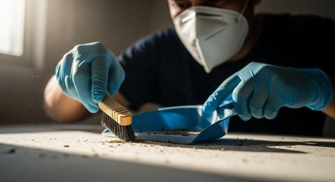 Cara Membersihkan Kotoran Cicak agar Tidak Menyebarkan Bakteri, Aman untuk Keluarga dan Tetap Higienis di Rumah (Foto: Gemini AI)