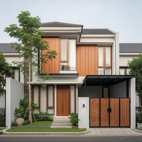 Desain Rumah Kecil Cocok untuk Keluarga dengan Dua Anak. (Foto: AI)