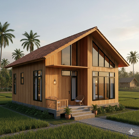 7 Gambar Rumah Minimalis di Kampung, Sederhana tapi Modern dan Bikin Nyaman untuk Keluarga (Foto: Gemini AI)