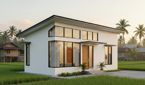 7 Gambar Rumah Minimalis di Kampung, Sederhana tapi Modern dan Bikin Nyaman untuk Keluarga (Foto: Gemini AI)