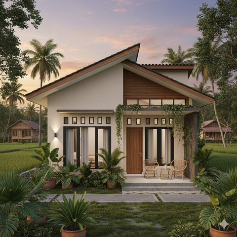 7 Gambar Rumah Minimalis di Kampung, Sederhana tapi Modern dan Bikin Nyaman untuk Keluarga (Foto: Gemini AI)
