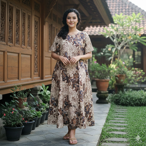 7 Model Daster dari Kain Jarik, Nyaman Dipakai dan Tetap Terlihat Anggun Sehari-hari (Foto: Gemini AI)