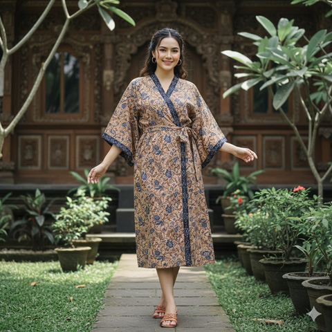 7 Model Daster dari Kain Jarik, Nyaman Dipakai dan Tetap Terlihat Anggun Sehari-hari (Foto: Gemini AI)