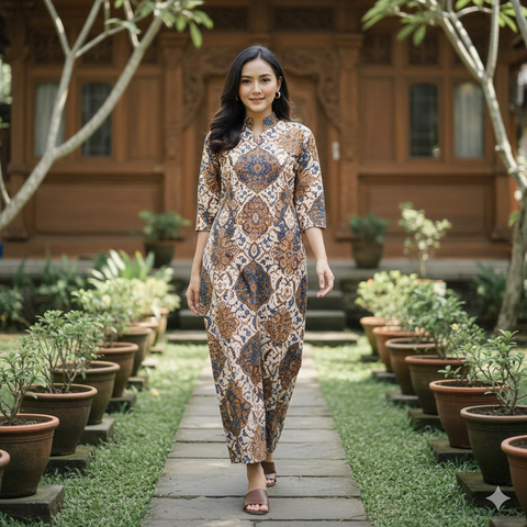 7 Model Daster dari Kain Jarik, Nyaman Dipakai dan Tetap Terlihat Anggun Sehari-hari (Foto: Gemini AI)