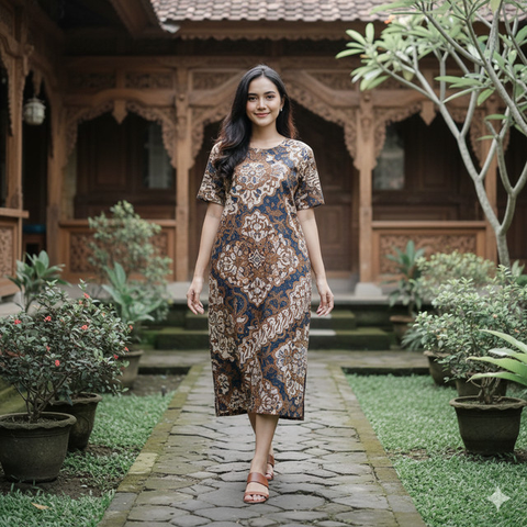 7 Model Daster dari Kain Jarik, Nyaman Dipakai dan Tetap Terlihat Anggun Sehari-hari (Foto: Gemini AI)
