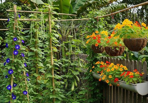 Jenis Tanaman yang Cocok untuk Kebun Vertikal Kecil  (Sumber: gemini.com)