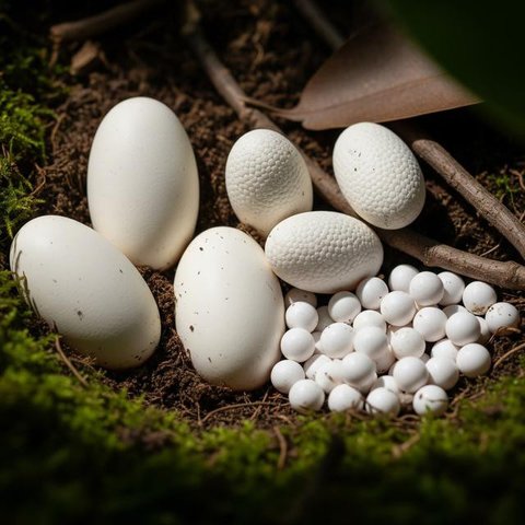 Ilustrasi telur ular. [Foto: Gemini]