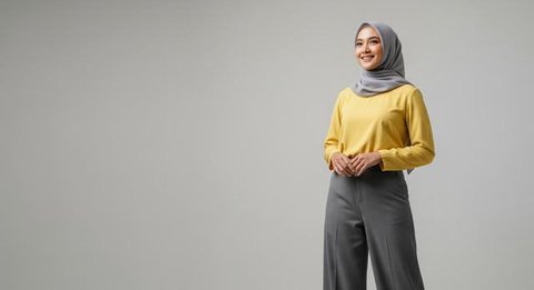Baju Lemon Cocok dengan Jilbab Warna Apa/ Ilustrasi AI