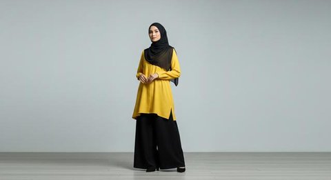 Baju Lemon Cocok dengan Jilbab Warna Apa/ Ilustrasi AI