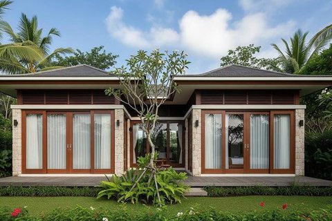 Desain Rumah Kecil Tapi Tetap Adem Tanpa AC Berkat Ventilasi Silang. Foto: Gemini