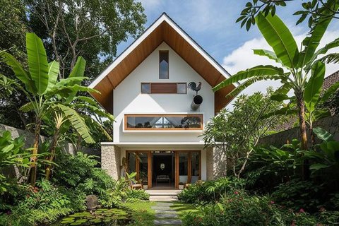 Desain Rumah Kecil Tapi Tetap Adem Tanpa AC Berkat Ventilasi Silang. Foto: Gemini