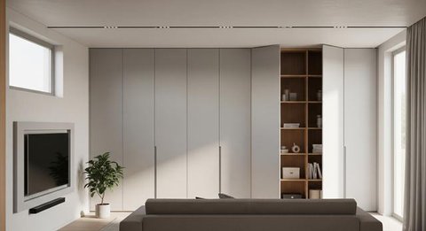 Model Rumah Mungil dengan Penyimpanan Tersembunyi/AI