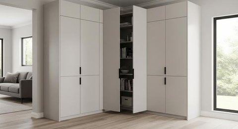 Model Rumah Mungil dengan Penyimpanan Tersembunyi/AI