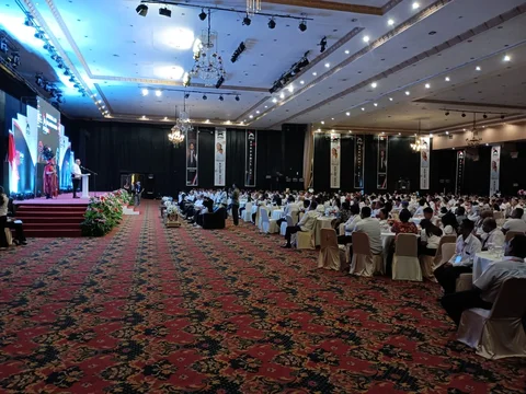 Ketua Harian PSI Ahmad Ali saat membuka Rakorwil PSI Sulut