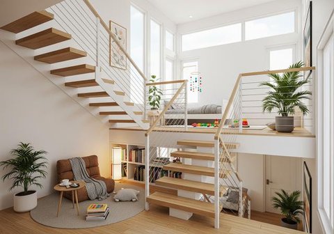 Desain Rumah Mungil Tapi Pakai Konsep Split Level Biar Lega (Sumber: gemini.com)