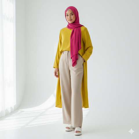 Baju Lemon Jilbab Pink Fanta