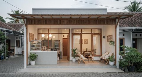 Desain Rumah Kecil tapi Nyaman untuk Usaha/AI