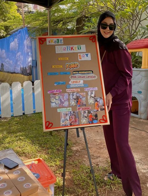 Paula Verhoeven hadiri acara sekolah Kiano. [IG: @paula_verhoeven]