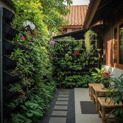 Jenis Tanaman yang Cocok untuk Kebun Vertikal Kecil  (Sumber: gemini.com)