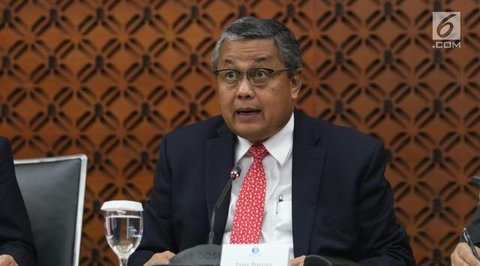 Gubernur Bank Indonesia Perry Warjiyo dalam Pertemuan Tahunan Bank Indonesia, di Jakarta, Jumat (28/11/2025).(Foto: Liputan6.com/Tira Santia)