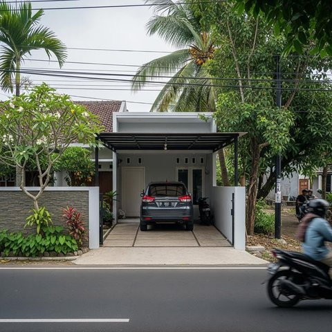 Model Carport (Garasi Terbuka), Solusi Paling Efisien dan Ekonomis. Foto: Gemini