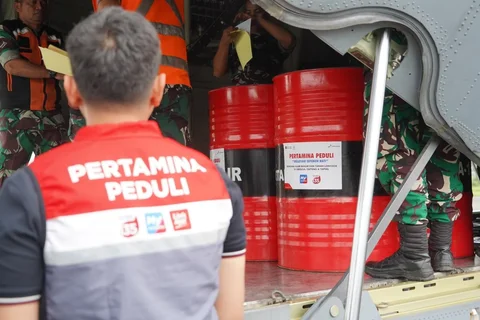 Pertamina Salurkan 6.000 Liter Avtur untuk BNBP