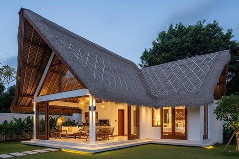 Rumah Kampung dengan Sentuhan Modern. Foto: Gemini