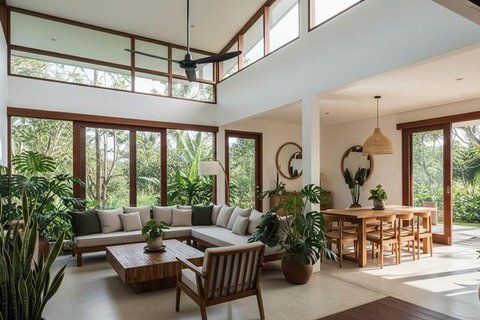 Rumah Kampung dengan Sentuhan Modern. Foto: Gemini