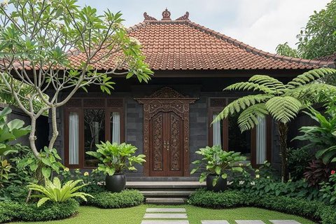 Rumah Kampung dengan Sentuhan Modern. Foto: Gemini