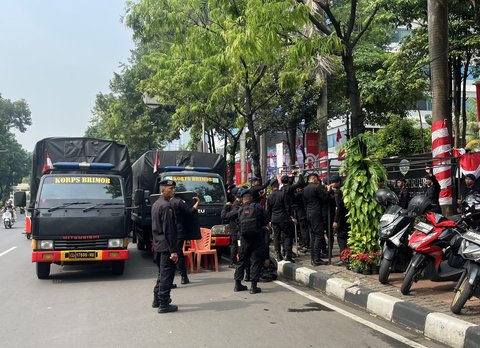 Polisi Siaga di Kemenhub Jelang Demo Ojol 17 September Hari Ini