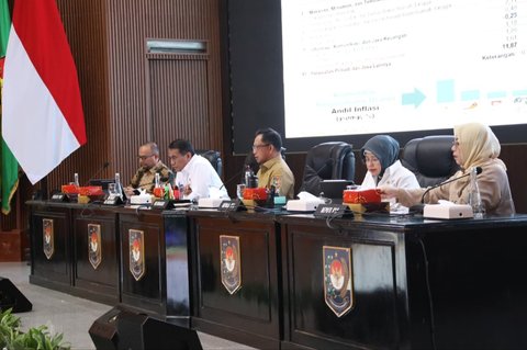 Mendagri Tito Karnavian saat Rapat Rakor Pengendalian Inflasi Daerah
