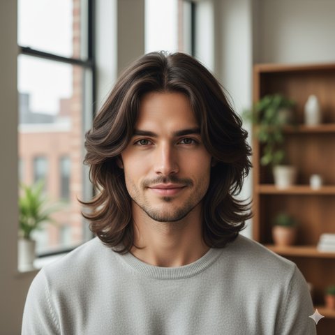 Long Layered Hair Pria