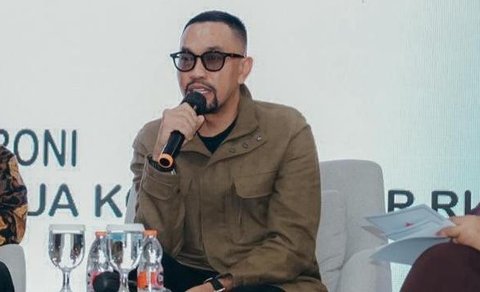 Wakil Ketua Komisi III DPR RI Ahmad Sahroni dalam acara HUT Keluarga Besar Wirawati Catur Panca Ke-49, yang digelar di Kementerian PPPA, Jakarta. (Foto: Istimewa).