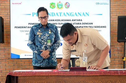Gubernur Sumut Bobby Nasution Teken Kesepakatan dengan Wali kota Medan & Bupati Deliserdang untuk Kelola Sampah Jadi Energi